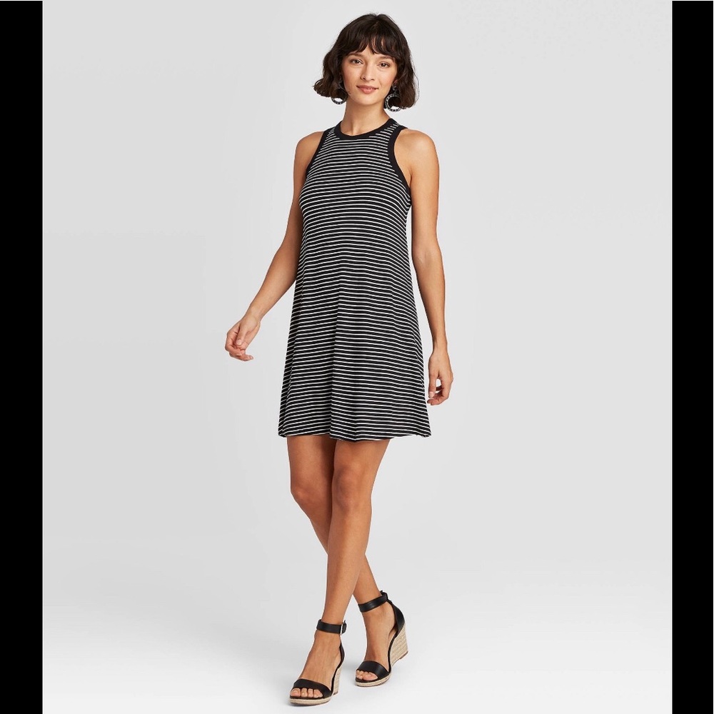 A New Day | Black & White Tank Dress